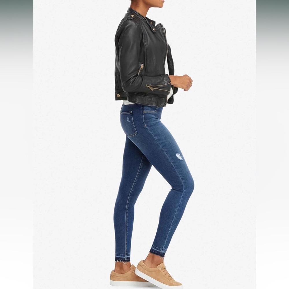 SPANX Distressed Ankle Skinny Jeans - Size M petite